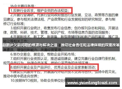 赵鹏谈欠薪问题的根源与解决之道:推动社会责任和法律保障的双重改革 赵鹏谈欠薪问题的根源与解决之道:推动社会责任和法律保障的双重改革